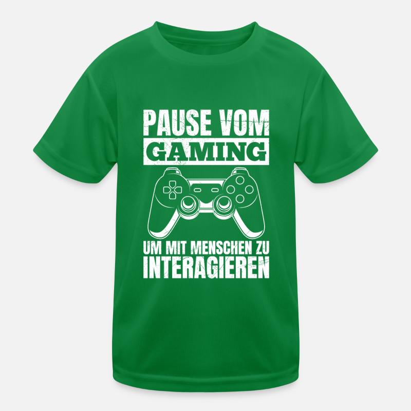 Video Spieler Pause vom Gaming Controller Video Kinder Funktions-T-Shirt