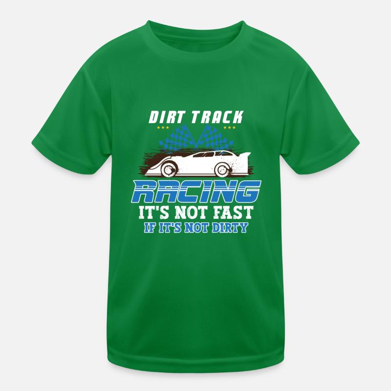 Dirt Track Racing Course rapide et sale Course de fans de course T-shirt sport Enfant