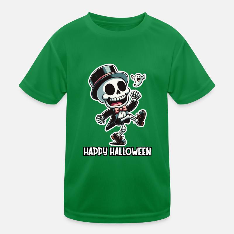 Boogie Bones: A Halloween Skeleton Jamboree Kids Functional T-Shirt
