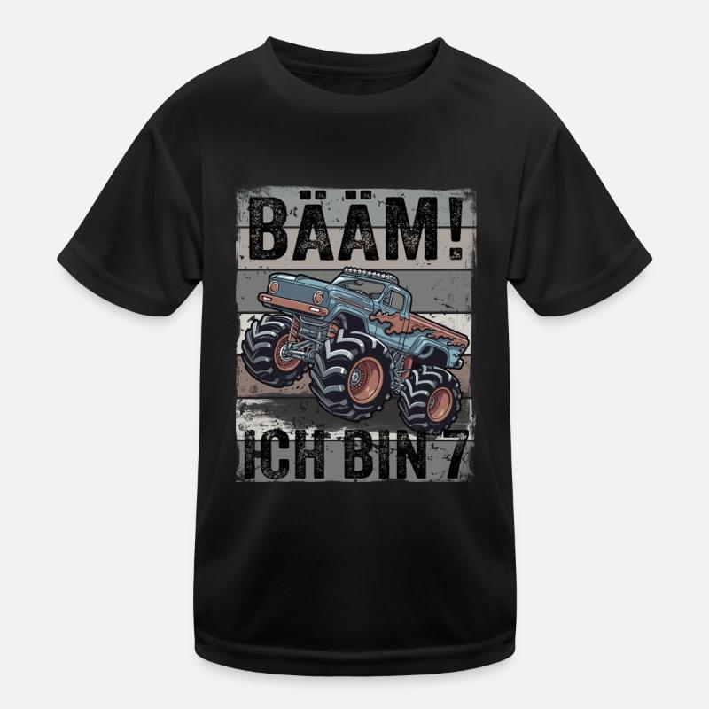 7 Jahre Jungen 7. Geburtstag Geschenk Sieben Kinder Funktions-T-Shirt