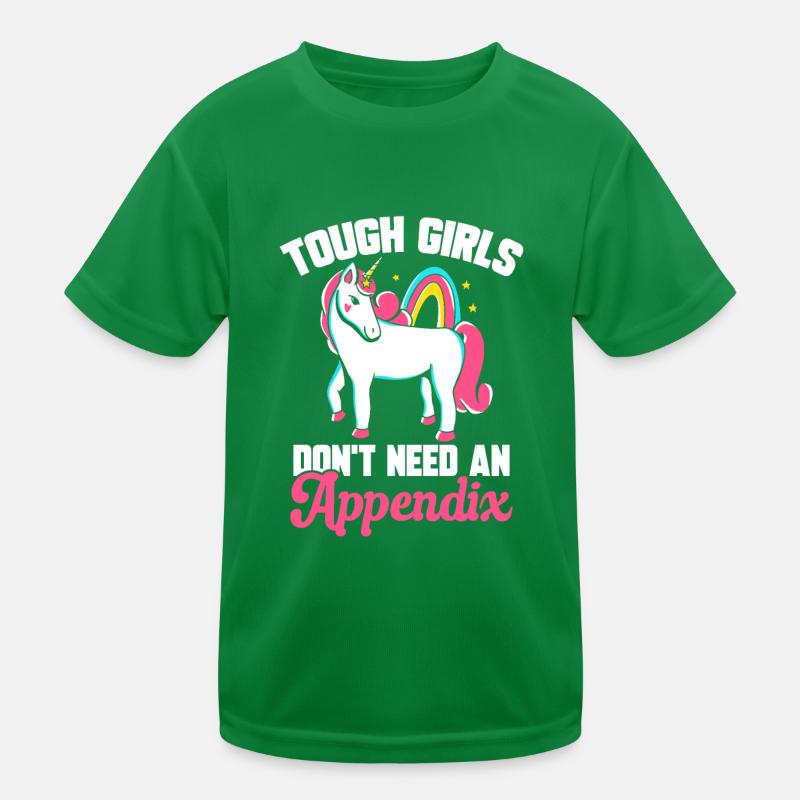Blinddarm Operation Blinddarmentzündung Kinder Funktions-T-Shirt