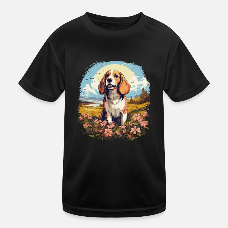Hund Beagle Kinder Funktions-T-Shirt