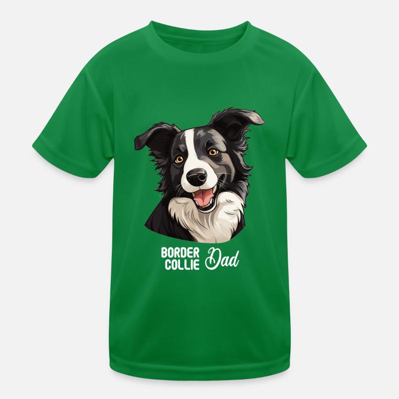 Chien Border Collie T-shirt sport Enfant