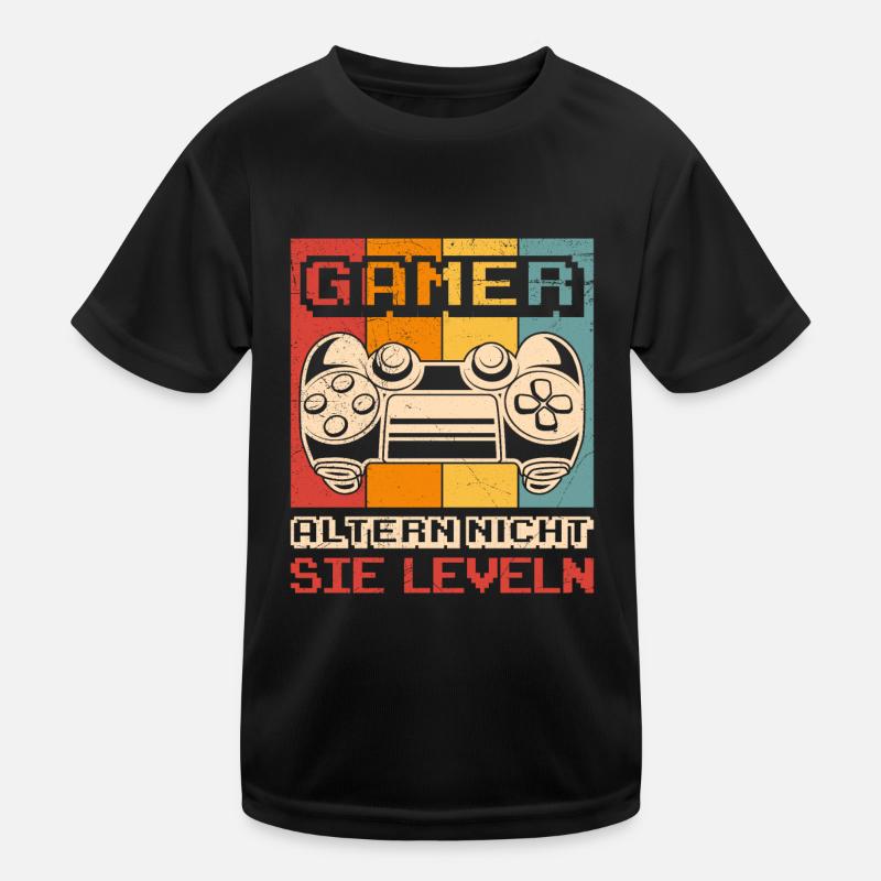 Gamer Altern Nicht Sie Leveln B-Day Controller Kinder Funktions-T-Shirt