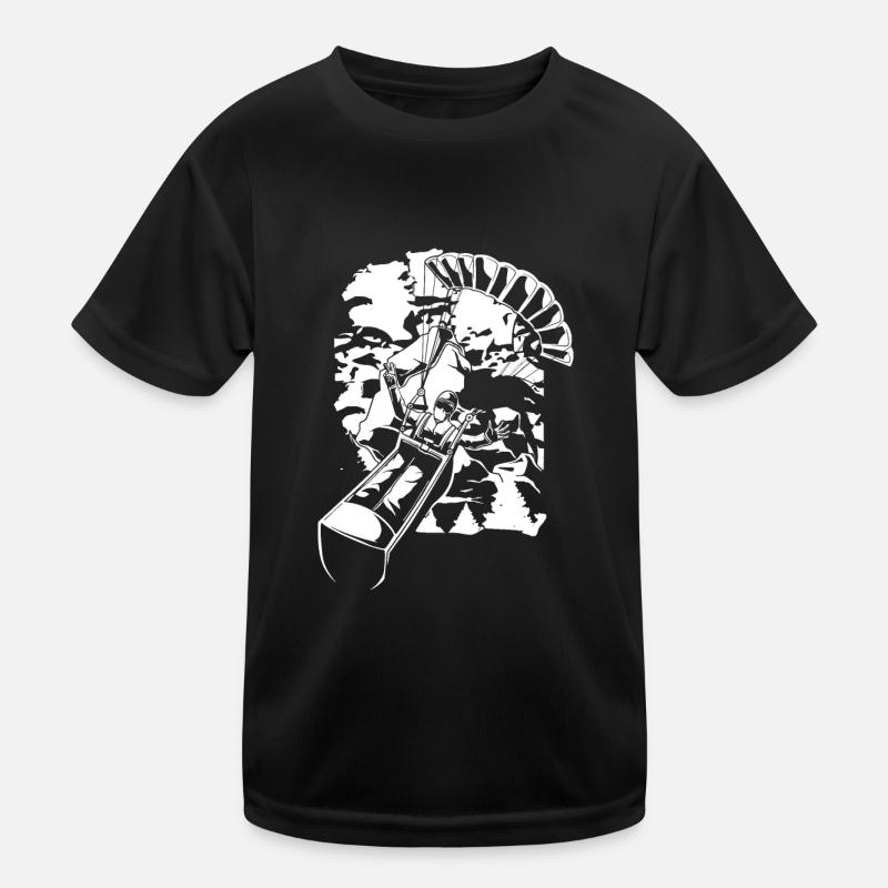 Paragleiter Paragleiten Kinder Funktions-T-Shirt