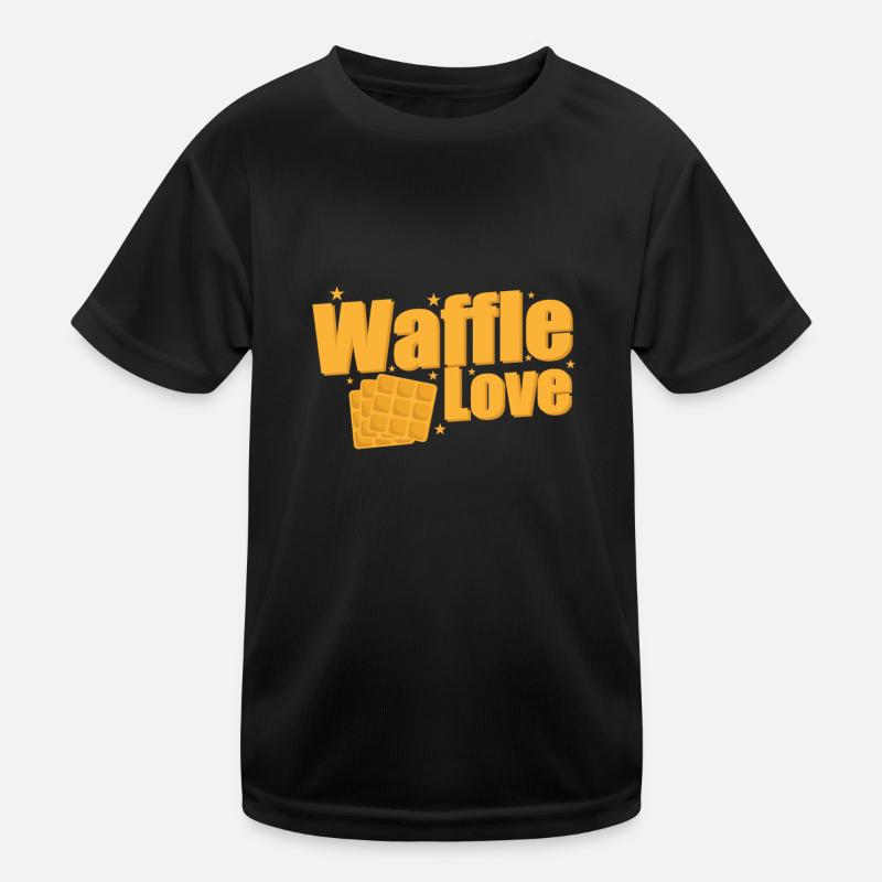 Waffle Love Snack Pastry Dough Baker Kids Functional T-Shirt