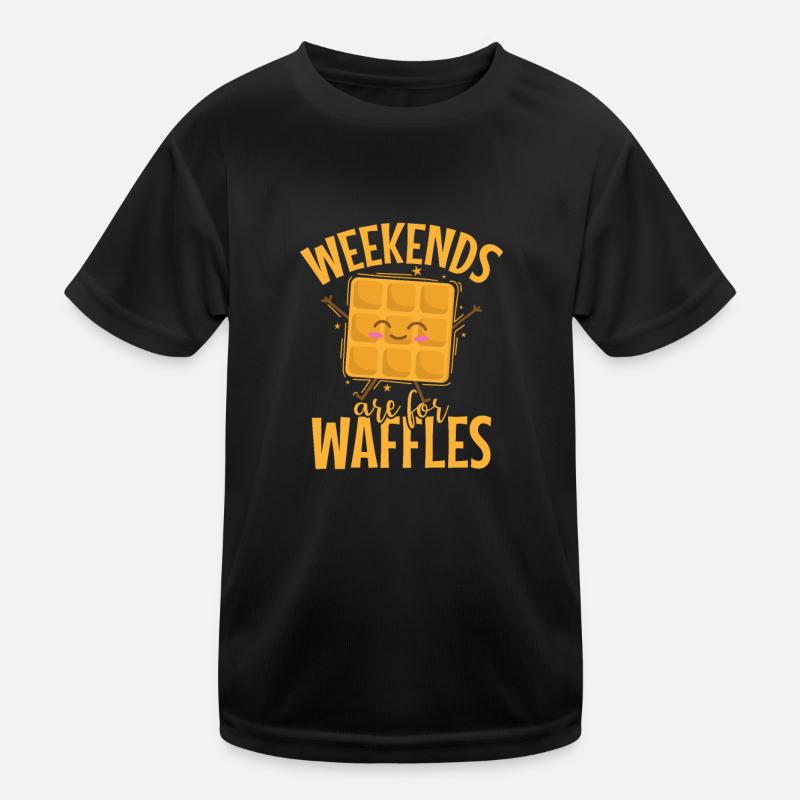Weekends are for Waffles Snack Pastry Kids Functional T-Shirt