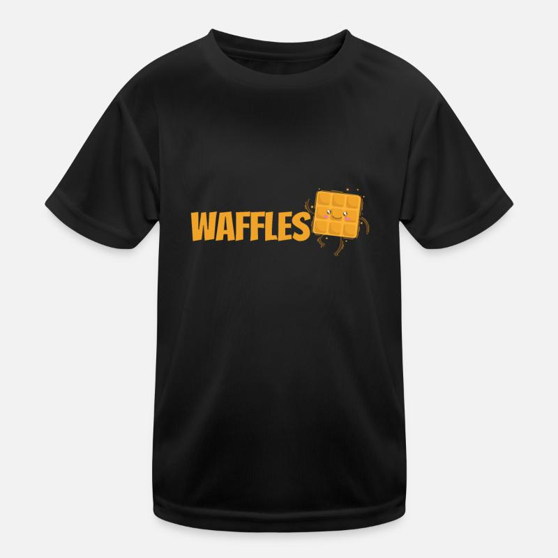 Waffles leckerer Teig wird zum Gebäck Kinder Funktions-T-Shirt