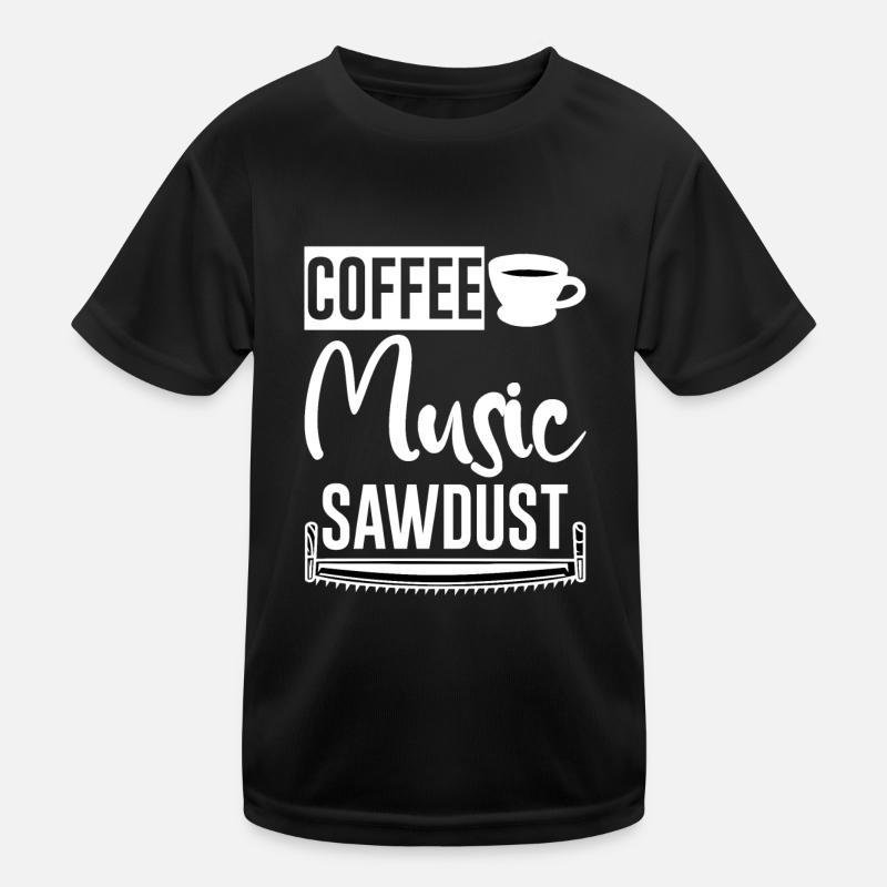 Coffee Music Sawdust 2 Kids Functional T-Shirt