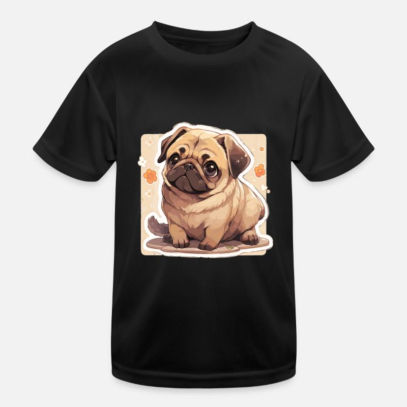 Mops Mops Hund Mops Leben Mops Geschenke Kinder Funktions-T-Shirt