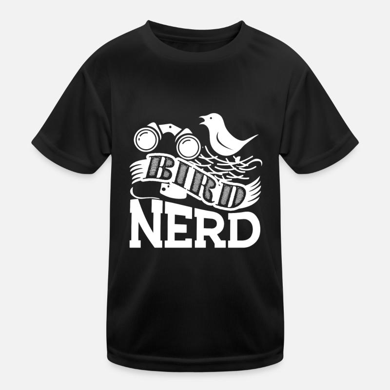 Birdwatching Birdwatching Bird Nerd Kids Functional T-Shirt