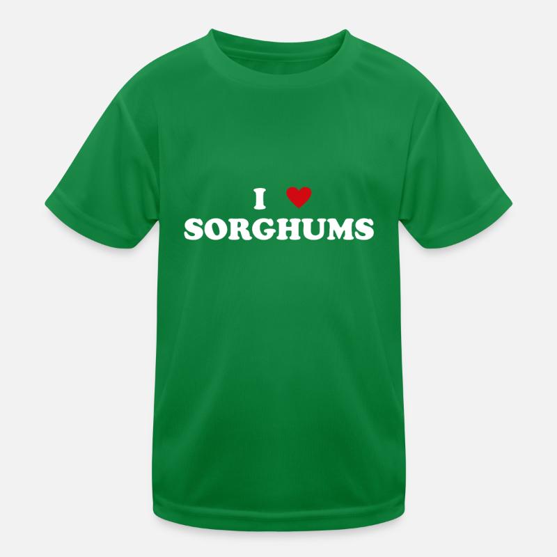 Herz Farmer - Ich Liebe Sorghum Kinder Funktions-T-Shirt