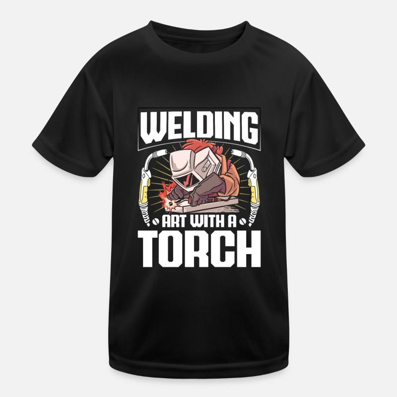 Welding Art Torch Arc Welding Welding Kids Functional T-Shirt