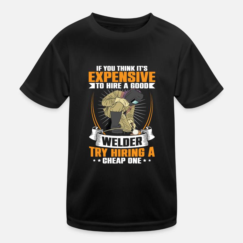 Welding Elector Welding Burning Welding Torch Kids Functional T-Shirt