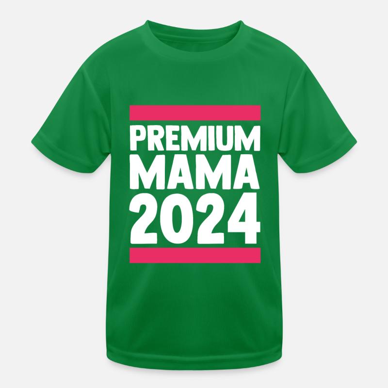 Werdende Mama 2024 Kinder Funktions-T-Shirt