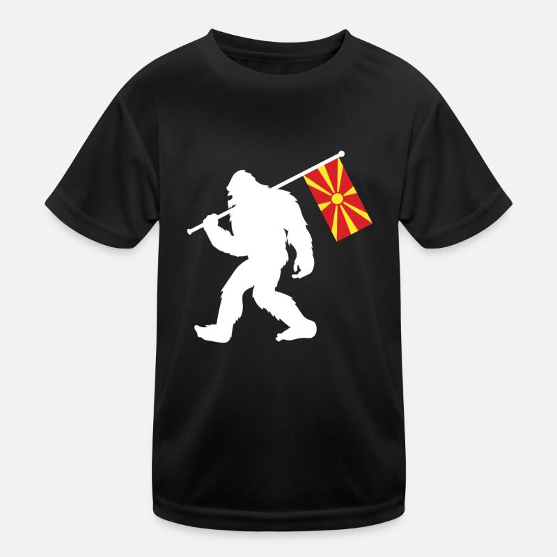 North Macedonia Kids Functional T-Shirt