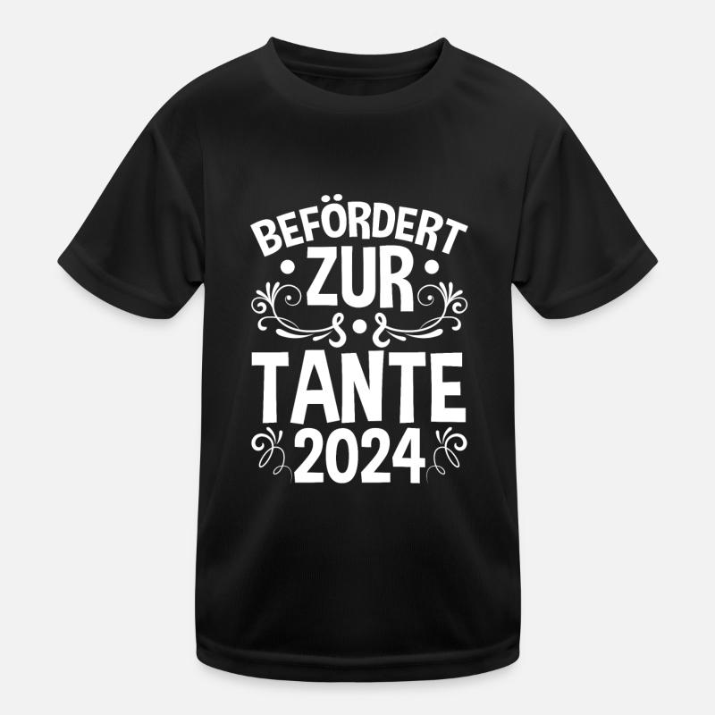 Werdende Tante 2024 Kinder Funktions-T-Shirt