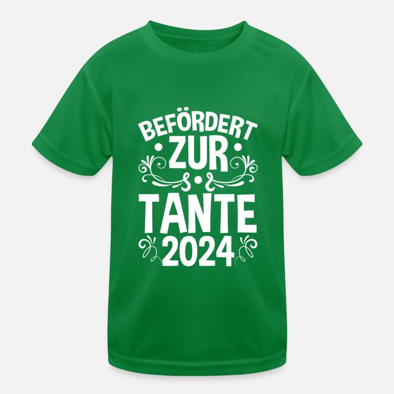 Werdende Tante 2024 Kinder Funktions-T-Shirt