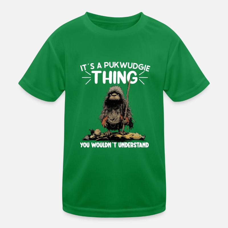 Pukwudgie Kryptide Folklore Mythen Kryptozoologe Kinder Funktions-T-Shirt