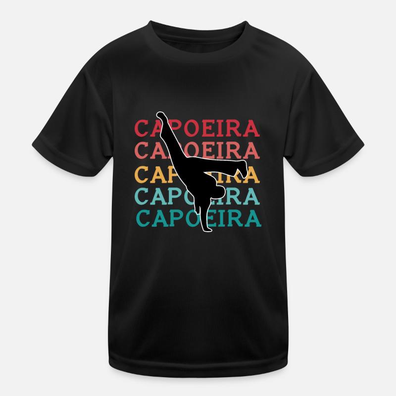 Capoeira Retro Kinder Funktions-T-Shirt