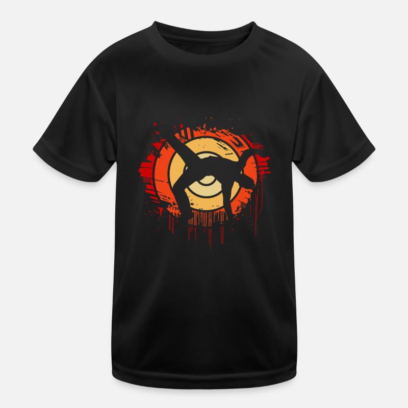 Capoeira Retro Kinder Funktions-T-Shirt