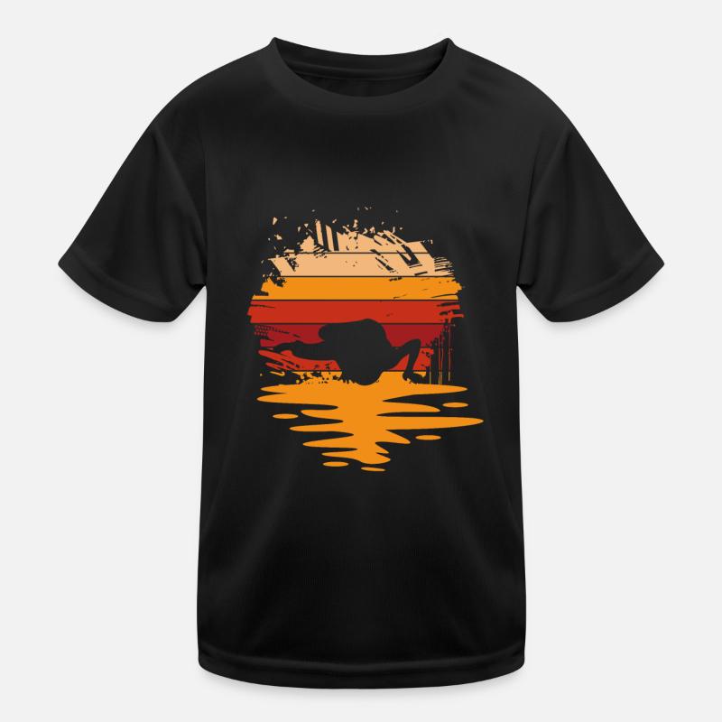 Capoeira Rétro Coucher de soleil T-shirt sport Enfant
