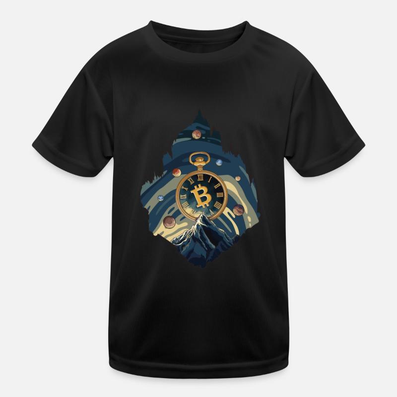 Bitcoin Clock Kids Functional T-Shirt
