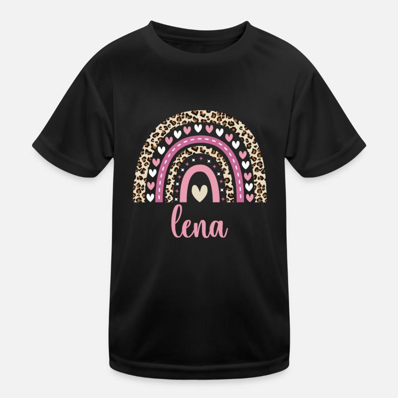 Lena Regenbogen Name Geburtstag Lena Kinder Funktions-T-Shirt