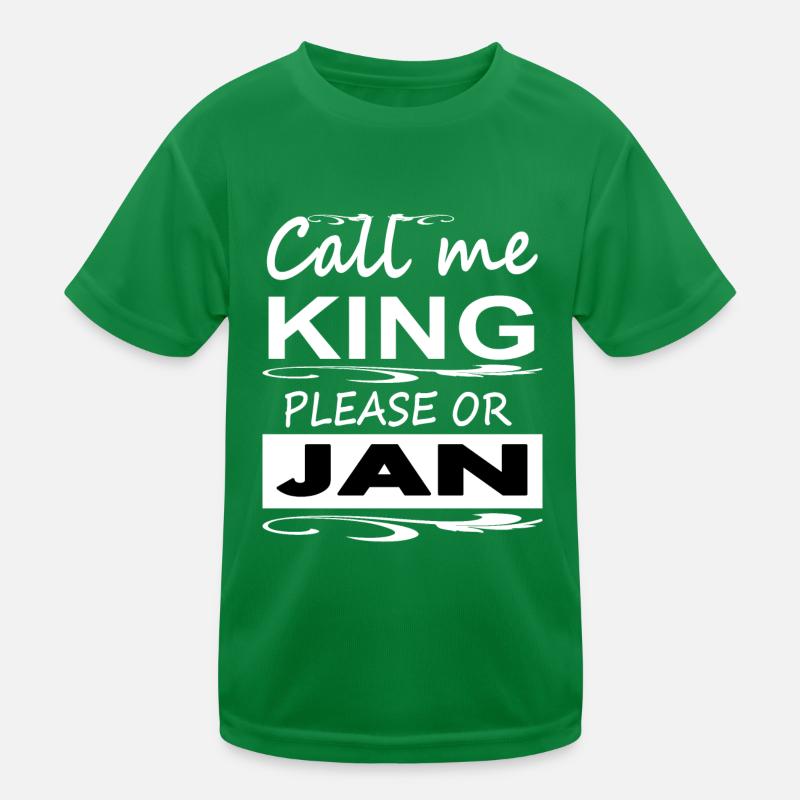 Ich bin Jan ich heiße Jan Jugenname Geschenkidee Kinder Funktions-T-Shirt