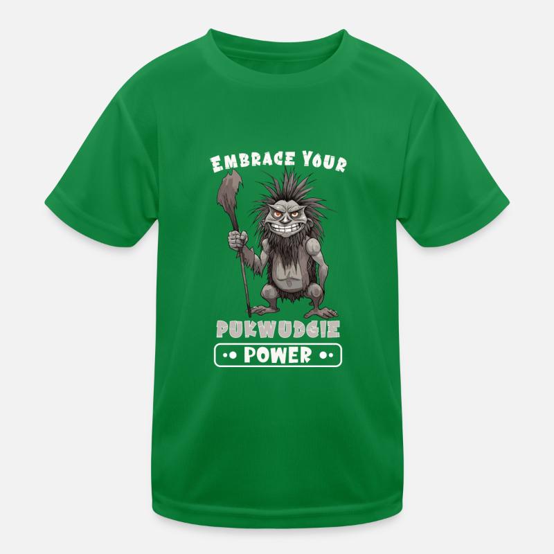 Pukwudgie Kryptide Folklore Mythen Kryptozoologe Kinder Funktions-T-Shirt