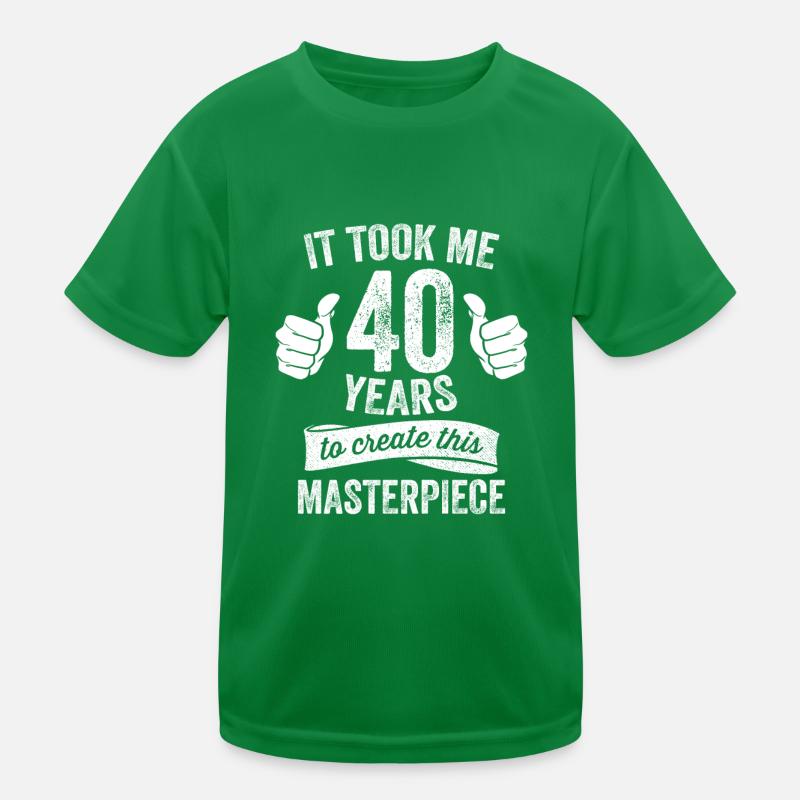 Drôle 40 ans blague 40e anniversaire gag jeu de mots cool T-shirt sport Enfant