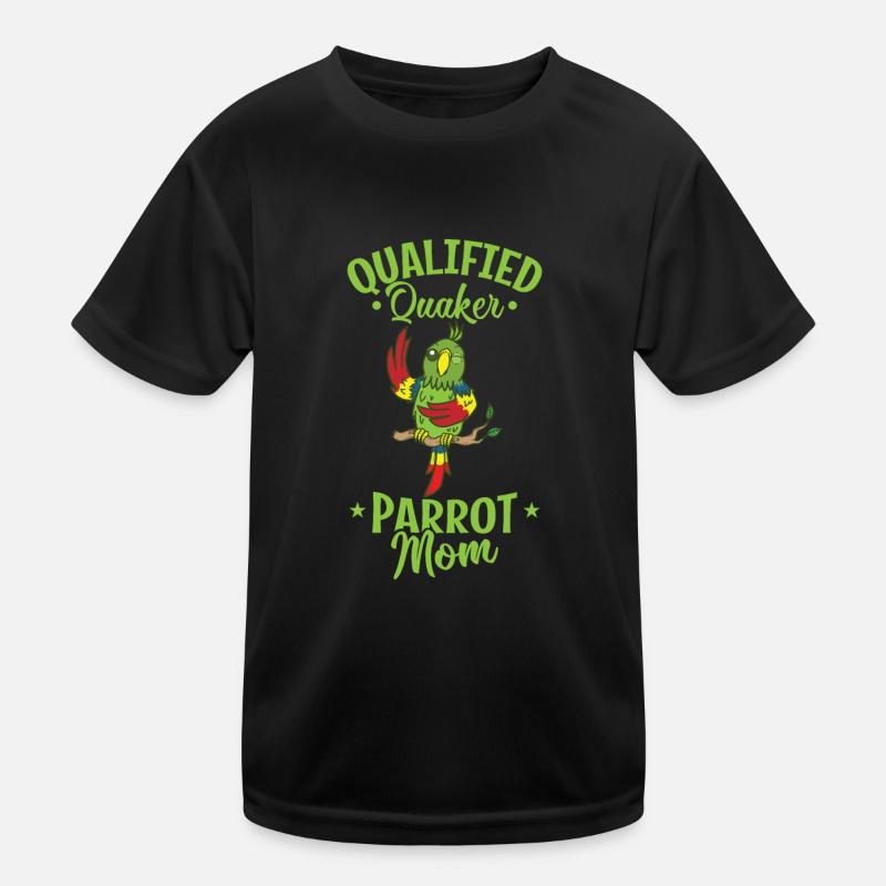 Qualified Quaker Parrot Mom Tier Vogel Kinder Funktions-T-Shirt