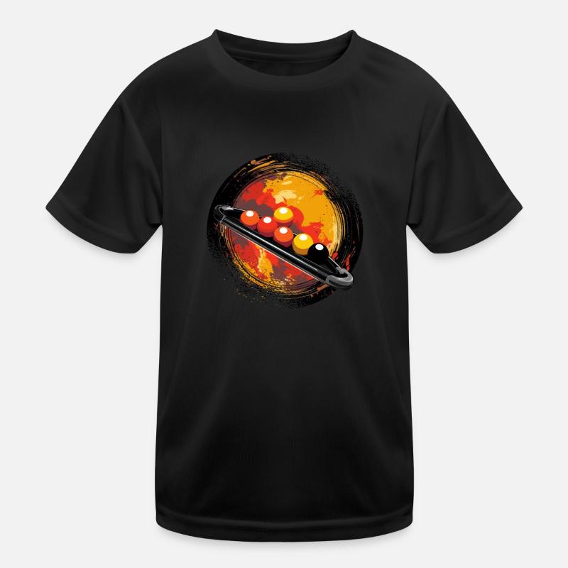 Jeu de snooker, table de snooker, boules de snooker, Vintage T-shirt sport Enfant