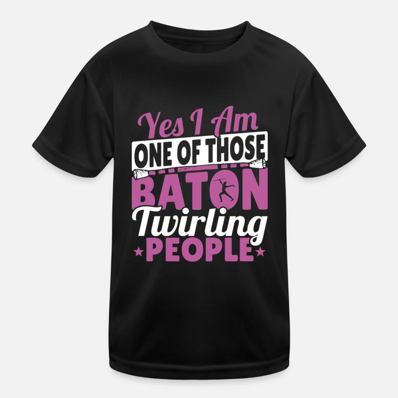 Baton Twirling Baton Twirler Gift Kids Functional T-Shirt