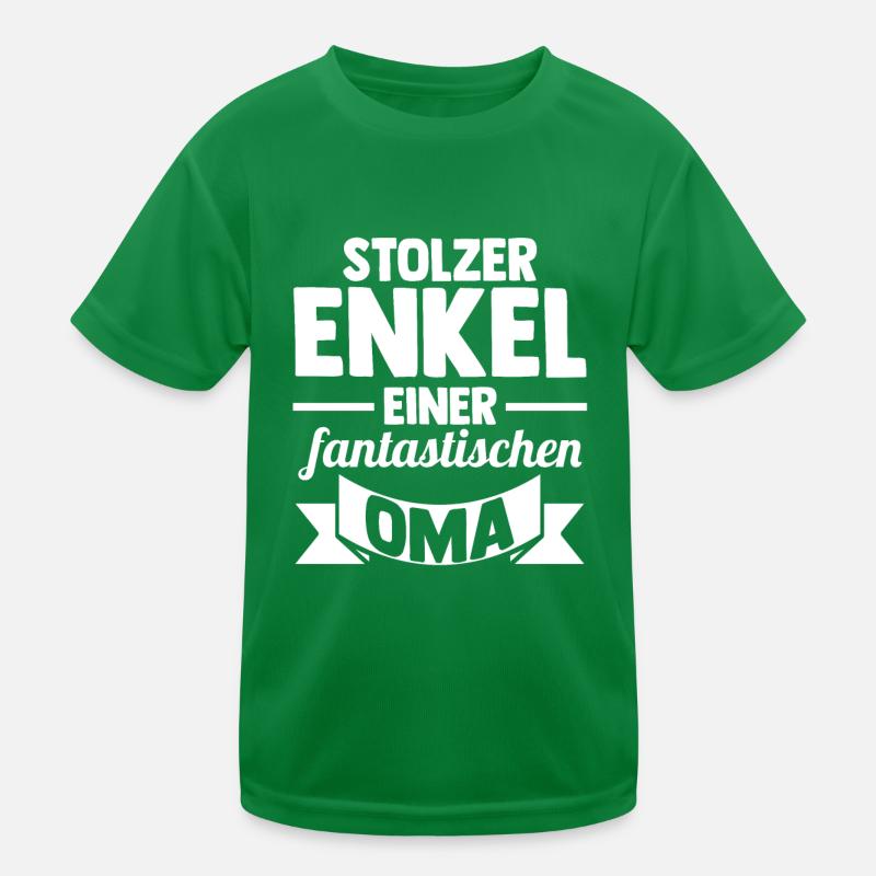 Großmutter Oma Enkelkind Enkel Kinder Funktions-T-Shirt