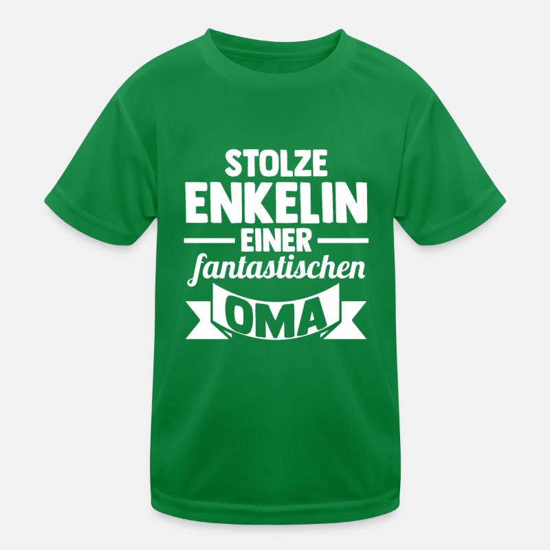 Großmutter Oma Enkelkind Enkelin Kinder Funktions-T-Shirt