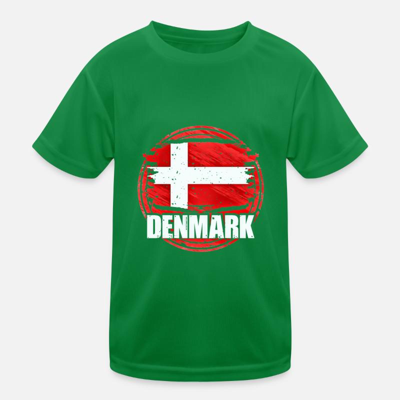 Dänemark Kinder Funktions-T-Shirt