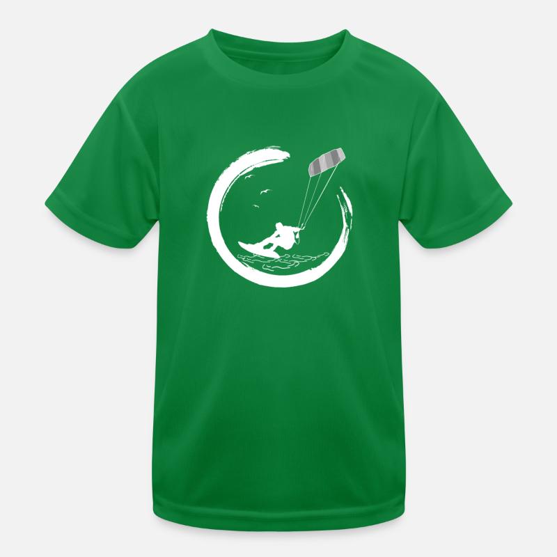 kitesurf kiteboard kitesurfing kite surf board Kids Functional T-Shirt
