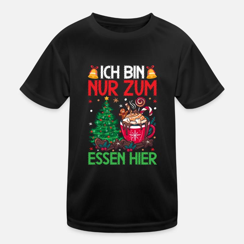 Weihnachten Essen Weihnachtsessen Heiligabend Kinder Funktions-T-Shirt