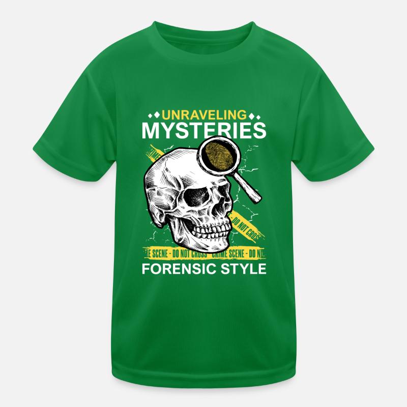 Pathologist, Forensic Expert, Crime Scene Analyst Kids Functional T-Shirt