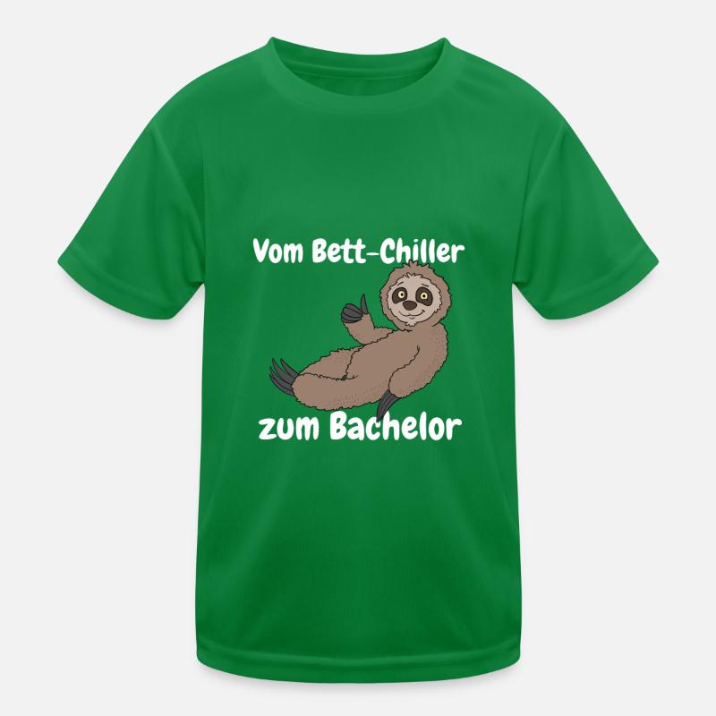 Uni Bachelor Degree Gift Sloth for Kids Functional T-Shirt