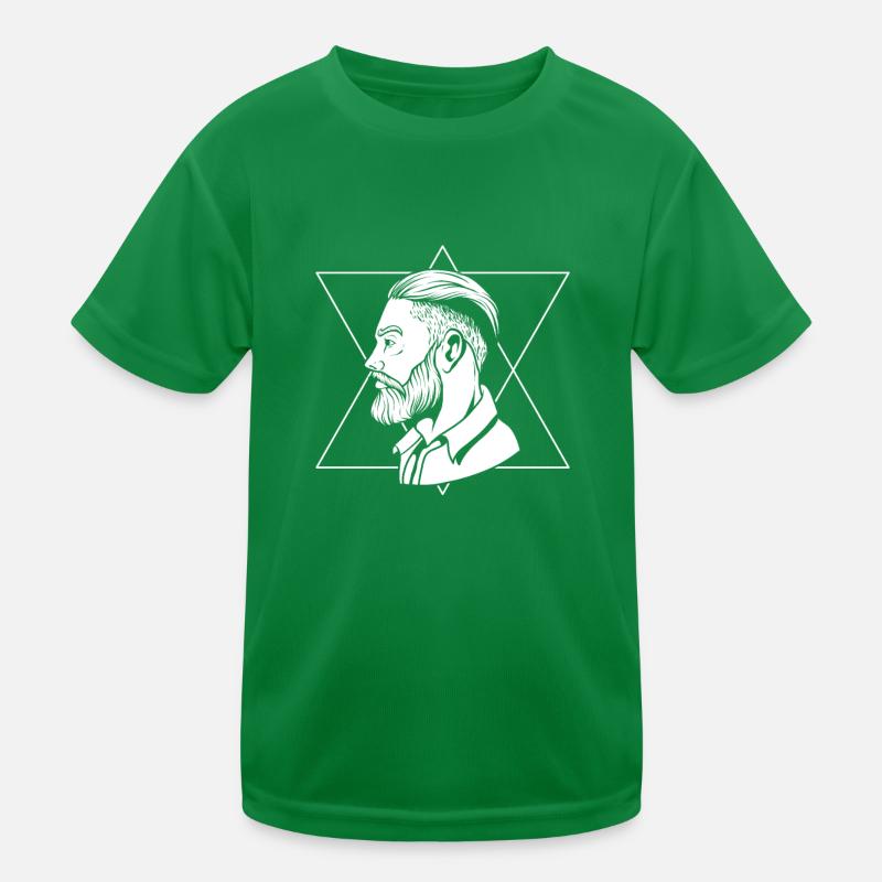 Bart Vollbart Kinder Funktions-T-Shirt