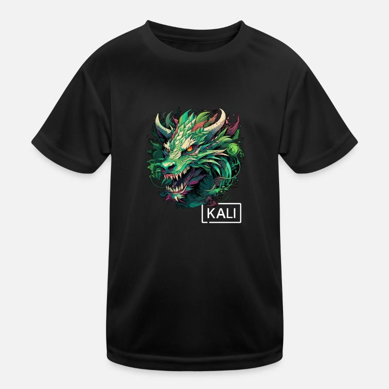 Dragon Kali Linux vert moderne pour les hackers T-shirt sport Enfant