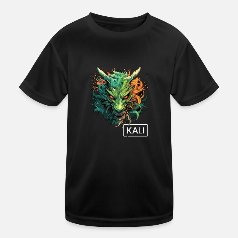 Kali Linux Dragon Design for Modern Penetration Kids Functional T-Shirt