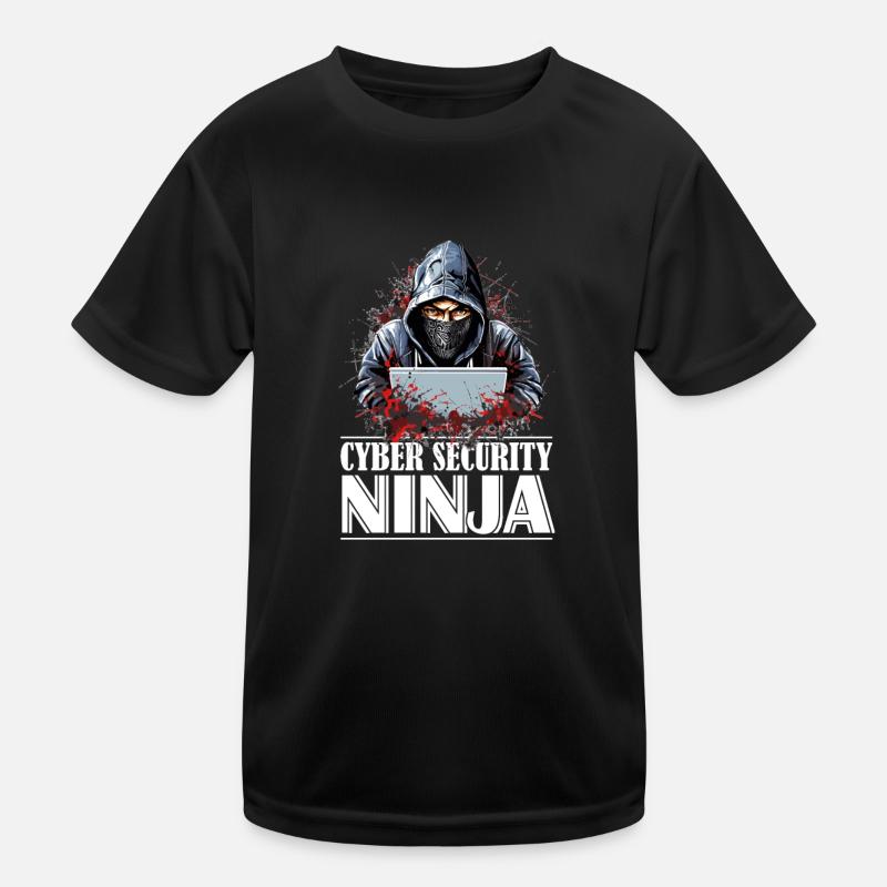 Ethical Hacker Pride: Cyber Security Ninja Kids Functional T-Shirt