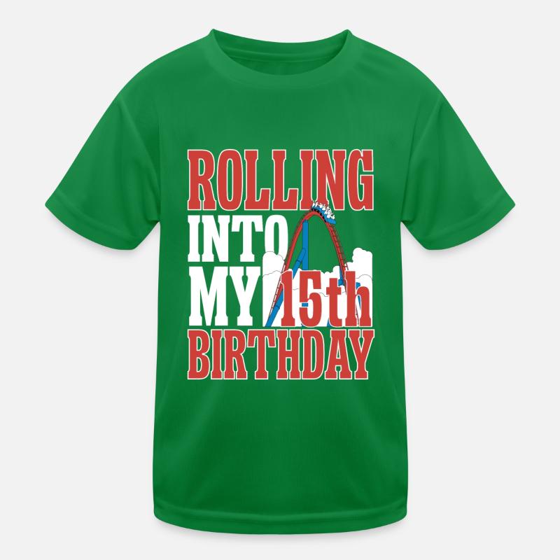 Achterbahn Rollercoaster Freizeitpark Kinder Funktions-T-Shirt