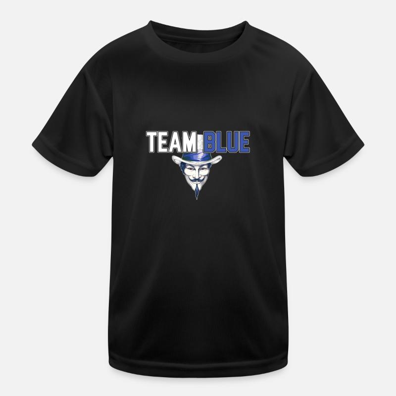 Team Blue Hackathon White Hat Hacker's Pride Kids Functional T-Shirt