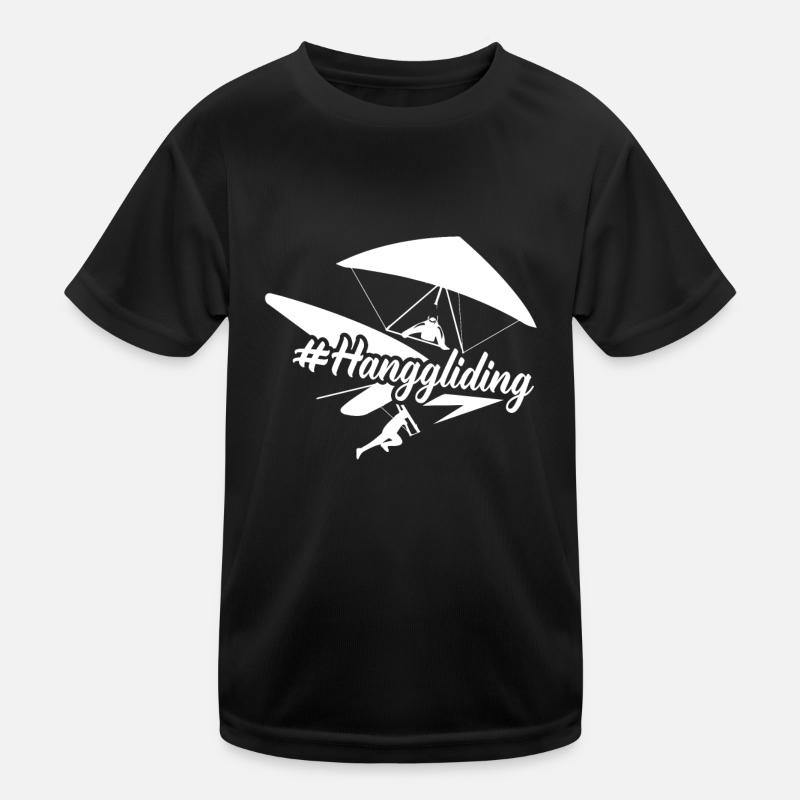 Hang Gliding Hang gliding Hashtag Kids Functional T-Shirt