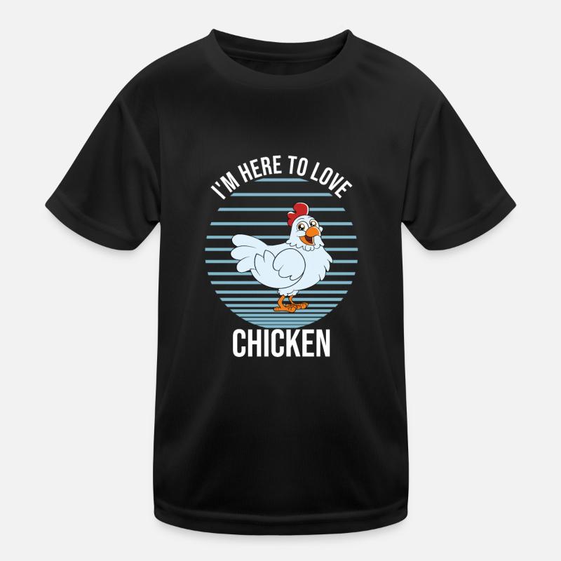 Funny Chicken Saying Chicken Kids Functional T-Shirt
