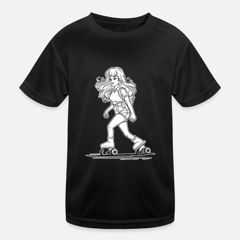 Roller Skates Roller Skating Kids Functional T-Shirt